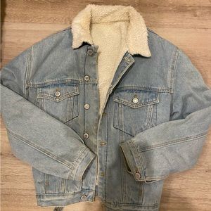 J. Halt California Denim Jacket, faux wool inlay